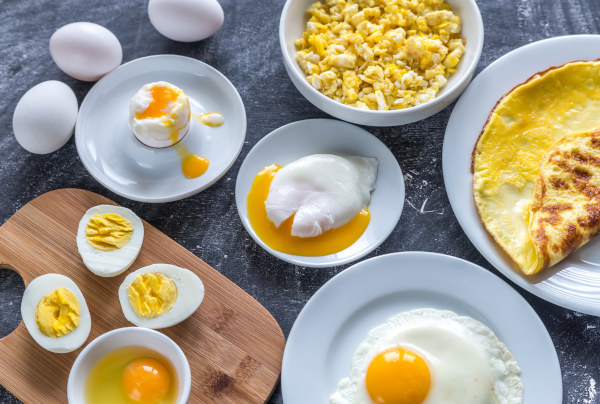 huevos diferentes tipos de cocción