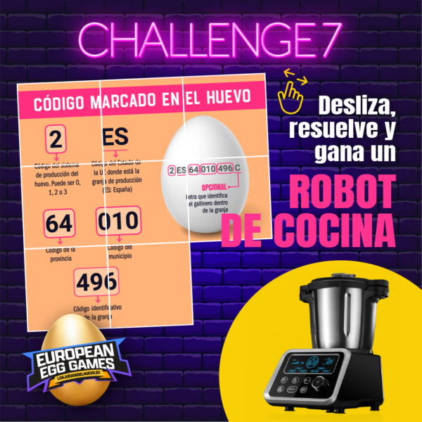 Juego reto 7 huevos