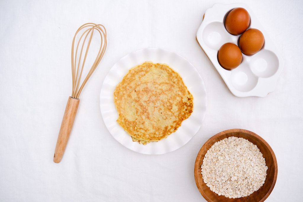 Tortita de avena y huevo